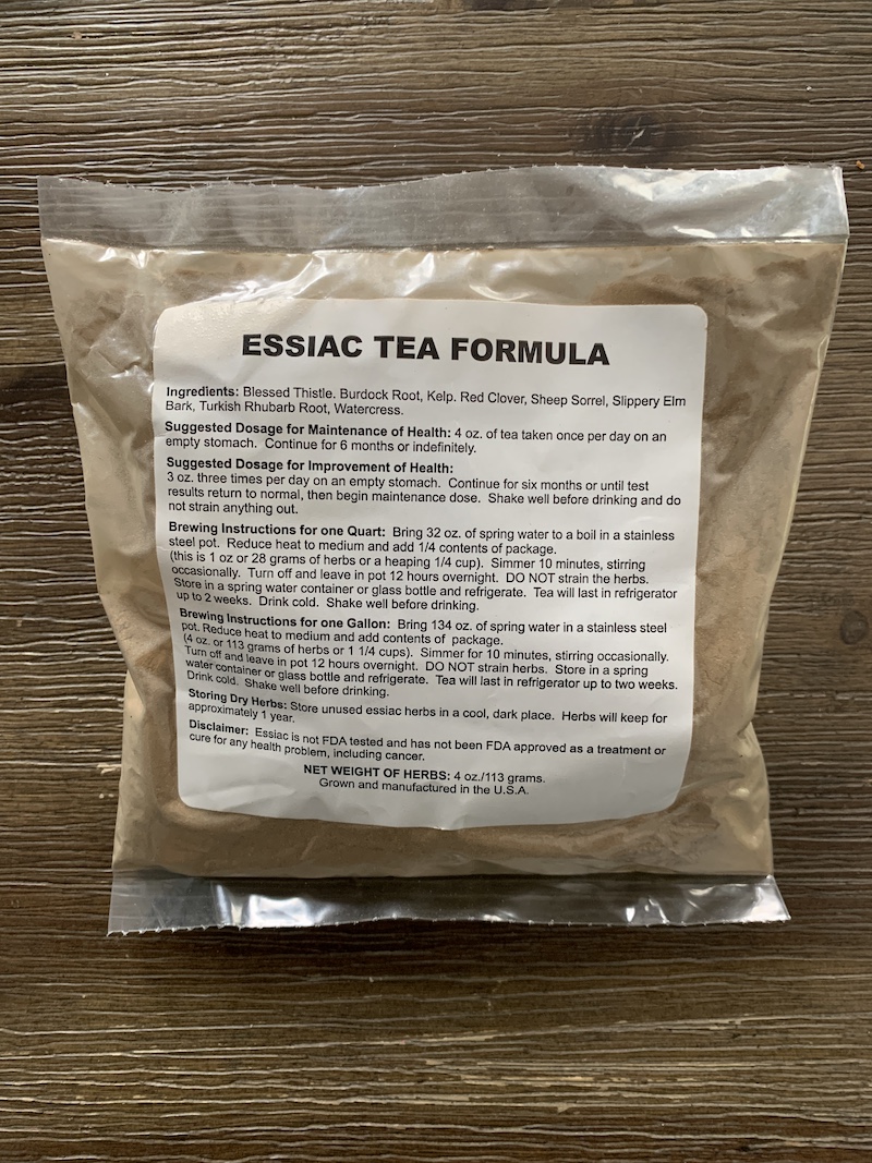 Genuine Essiac Organic Essiac Tea – 8 Herb Formula, 4 Oz Powdered, USA Made